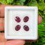 พลอย ทับทิม (Ruby Sapphire) 6.07 กะรัต (Cts.) 4 เม็ด (4 Pcs.) พลอยแท้ อัญมณีมงคลประจําวันเกิด เครื่องประดับพลอย