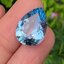 พลอย บลู โทแพซ (Blue Topaz) 12.35 กะรัต (Cts.) พลอยแท้ อัญมณีมงคลประจําวันเกิด เครื่องประดับพลอย