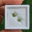 พลอย ดีแมนทรอยด์ การ์เน็ต Demantoid Garnet 1.14 Cts. 2 เม็ด (Pcs.) ดิบ Unheated พลอยแท้ อัญมณีมงคลประจําวันเกิด เครื่องประดับพลอย