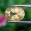 พลอย บุษราคัม yellow sapphire 2.39 กะรัต (Cts.) ดิบ พร้อมใบเซอร์ พลอยแท้ อัญมณีมงคลประจําวันเกิด เครื่องประดับพลอย