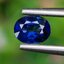 พลอย ไพลิน blue sapphire 0.56 กะรัต (Cts.) VVS เผาเก่า พลอยแท้ อัญมณีมงคลประจําวันเกิด เครื่องประดับพลอย