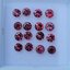 พลอย ทับทิม สยาม Siam Ruby sapphire 16 เม็ด 2.01 กะรัต (Cts.) ดิบ (Unheated) พลอยแท้ อัญมณีมงคลประจําวันเกิด เครื่องประดับพลอย