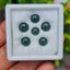หยกพม่า (Burmese jadeite ) 6 เม็ด 6.29 กะรัต หยกแท้ อัญมณีมงคลประจําวันเกิด เครื่องประดับหยก