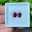 พลอย โรโดไลต์ การ์เน็ท Rhodolite Garnet 3.20 Cts. 2 เม็ด (Pcs.) พลอยแท้ อัญมณีมงคลประจําวันเกิด เครื่องประดับพลอย