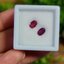 พลอย ชมพู พิ้ง แซฟไฟร์ Pink Sapphire 1.25 กะรัต (Cts.) 2 เม็ด ดิบ Unheated พลอยแท้ อัญมณีมงคลประจําวันเกิด เครื่องประดับพลอย