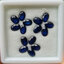 พลอย ไพลิน blue sapphire 8.74 กะรัต (Cts.) 15 เม็ด (Pcs.) พลอยแท้ อัญมณีมงคลประจําวันเกิด เครื่องประดับพลอย