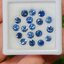 พลอย ไพลิน blue sapphire 3.31 กะรัต (Cts.) 18 เม็ด (pcs.) พลอยแท้ อัญมณีมงคลประจําวันเกิด เครื่องประดับพลอย
