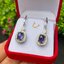 ต่างหู พลอย ไพลิน (Blue Sapphire Earrings) พลอยแท้ อัญมณีมงคลประจําวันเกิด เครื่องประดับพลอย
