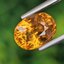 พลอย บุษราคัม yellow sapphire 4.06 กะรัต (Cts.) พลอยแท้ อัญมณีมงคลประจําวันเกิด เครื่องประดับพลอย