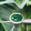หยก พม่า แท้ Jade แหวนหยก 翡翠戒指 (Jadeite ring) ดิบ (Size) 55 ไม่ผ่านการปรับปรุง (Type A) พม่า (Myanmar)