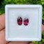 พลอย โรโดไลต์ การ์เน็ท Rhodolite Garnet 3.20 Cts. 2 เม็ด (Pcs.) พลอยแท้ อัญมณีมงคลประจําวันเกิด เครื่องประดับพลอย