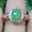 หยก พม่า แท้ Jade แหวนหยก (jadeite) 1.71 กะรัต (Cts.) (Size) 59 ดิบ ไม่ผ่านการปรับปรุง (Type A) พม่า (Myanmar)
