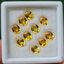 พลอย บุษราคัม yellow sapphire 7.41 กะรัต (Cts.) 10 เม็ด (Pcs.) พลอยแท้ อัญมณีมงคลประจําวันเกิด เครื่องประดับพลอย