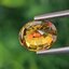 พลอย บุษราคัม yellow sapphire 3.08 กะรัต (Cts.) พลอยแท้ อัญมณีมงคลประจําวันเกิด เครื่องประดับพลอย