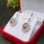 ต่างหู พลอย ทับทิม (Ruby Earrings) พลอยแท้ อัญมณีมงคลประจําวันเกิด เครื่องประดับพลอย