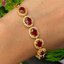 สร้อยข้อมือ พลอยแท้ ทับทิม Ruby Sapphire Bracelet 6.67 กะรัต 6 เม็ด พลอยแท้ อัญมณีมงคลประจําวันเกิด เครื่องประดับพลอย