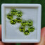 พลอย เพอริดอต Peridot 9.61 กะรัต (Cts.) 10 เม็ด (pcs.) พลอยแท้ อัญมณีมงคลประจําวันเกิด เครื่องประดับพลอย
