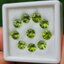 พลอย เพอริดอต Peridot 8.85 กะรัต (Cts.) 10 เม็ด (pcs.) พลอยแท้ อัญมณีมงคลประจําวันเกิด เครื่องประดับพลอย