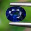 พลอย ไพลิน blue sapphire 0.56 กะรัต (Cts.) VVS เผาเก่า พลอยแท้ อัญมณีมงคลประจําวันเกิด เครื่องประดับพลอย