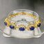 สร้อยข้อมือ พลอยแท้ ไพลิน Blue Sapphire Bracelet 14 กะรัต 5 เม็ด พลอยแท้ อัญมณีมงคลประจําวันเกิด เครื่องประดับพลอย