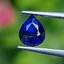 พลอย ไพลิน blue sapphire 1.20 กะรัต (Cts.) เผาเก่า พลอยแท้ อัญมณีมงคลประจําวันเกิด เครื่องประดับพลอย