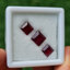 พลอย ทับทิม Ruby sapphire 3 เม็ด 7.40 กะรัต (Cts.) พลอยแท้ อัญมณีมงคลประจําวันเกิด เครื่องประดับพลอย