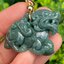 หยก พม่า แท้ Jade จี้หยก (jadeite) แกะสลักปี่เซียะ 82.80 กะรัต (Cts.) ดิบ ไม่ผ่านการปรับปรุง (Type A) พม่า (Myanmar)