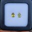พลอย บุษราคัม yellow sapphire 2.43 กะรัต (Cts.) 2 เม็ด (Pair) ดิบ ไม่ผ่านการเผา (Unheated) พลอยแท้ อัญมณีมงคลประจําวันเกิด เครื่องประดับพลอย
