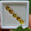 พลอย บุษราคัม yellow sapphire 3.84 กะรัต (Cts.) 5 เม็ด (Pcs.) พลอยแท้ อัญมณีมงคลประจําวันเกิด เครื่องประดับพลอย
