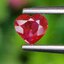 พลอย ทับทิม Ruby sapphire 0.55 กะรัต (Cts) ดิบ Unheated พลอยแท้ อัญมณีมงคลประจําวันเกิด เครื่องประดับพลอย