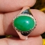 หยก พม่า แท้ Jade แหวนหยก 翡翠戒指 (Jadeite ring) 2.34 กะรัต (Cts.) (Size) 60 ดิบ ไม่ผ่านการปรับปรุง (Type A) พม่า (Myanmar)