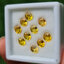 พลอย บุษราคัม yellow sapphire 7.41 กะรัต (Cts.) 10 เม็ด (Pcs.) พลอยแท้ อัญมณีมงคลประจําวันเกิด เครื่องประดับพลอย