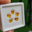 พลอย บุษราคัม yellow sapphire 3.66 กะรัต (Cts.) 5 เม็ด (Pcs.) พลอยแท้ อัญมณีมงคลประจําวันเกิด เครื่องประดับพลอย
