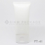 หลอดโฟมสีขาว ทรงแบน ฝาฟลิป หลอดครีม รหัส FT-41