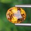 พลอย บุษราคัม yellow sapphire 3.08 กะรัต (Cts.) พลอยแท้ อัญมณีมงคลประจําวันเกิด เครื่องประดับพลอย