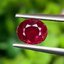 พลอย ทับทิม Ruby sapphire 0.63 กะรัต (Cts) ดิบ Unheated *สีพิเศษ แดงเลือดนก (Pigeon Blood Red)* พร้อมใบเซอร์ พลอยแท้ อัญมณีมงคลประจําวันเกิด เครื่องประดับพลอย