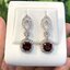 ต่างหู พลอย โกเมน Garnet Earrings พลอยแท้ อัญมณีมงคลประจําวันเกิด เครื่องประดับพลอย