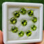 พลอย เพอริดอต Peridot 8.85 กะรัต (Cts.) 10 เม็ด (pcs.) พลอยแท้ อัญมณีมงคลประจําวันเกิด เครื่องประดับพลอย