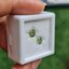 พลอย ดีแมนทรอยด์ การ์เน็ต Demantoid Garnet 1.14 Cts. 2 เม็ด (Pcs.) ดิบ Unheated พลอยแท้ อัญมณีมงคลประจําวันเกิด เครื่องประดับพลอย