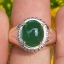 หยก พม่า แท้ Jade แหวนหยก 翡翠戒指 (Jadeite ring) 3.03 กะรัต (Cts.) (Size) 60ดิบ ไม่ผ่านการปรับปรุง (Type A) พม่า (Myanmar)
