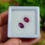 พลอย ชมพู พิ้ง แซฟไฟร์ Pink Sapphire 1.25 กะรัต (Cts.) 2 เม็ด ดิบ Unheated พลอยแท้ อัญมณีมงคลประจําวันเกิด เครื่องประดับพลอย