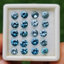 พลอย เพทาย Natural Zircon 14.06 กะรัต (Cts.) 20 เม็ด (2Pcs.) พลอยแท้อัญมณีมงคล ประจําวันเกิด เครื่องประดับพลอย