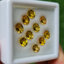 พลอย บุษราคัม yellow sapphire 7.41 กะรัต (Cts.) 10 เม็ด (Pcs.) พลอยแท้ อัญมณีมงคลประจําวันเกิด เครื่องประดับพลอย