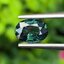 พลอย เขียวส่อง Green Sapphire1.00 กะรัต (Cts.) ดิบ Unheated พลอยแท้ อัญมณีมงคลประจําวันเกิด เครื่องประดับพลอย