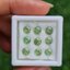 พลอย ดีแมนทรอยด์ การ์เน็ต Demantoid Garnet 4.17 Cts. 9 เม็ด (Pcs.) ดิบ Unheated พลอยแท้ อัญมณีมงคลประจําวันเกิด เครื่องประดับพลอย
