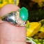 หยก พม่า แท้ Jade แหวนหยก 翡翠戒指 (Jadeite ring) 0.79 กะรัต (Cts.) (Size) 54 ดิบ ไม่ผ่านการปรับปรุง (Type A) พม่า (Myanmar)