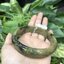๋J05C0117 หยก พม่า แท้ Jade กำไลหยก 62.3 มม (Jade bracelet) พม่า (Myanmar)
