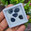 ก้อนผลึก ไพลิน ทราปิเช่ Trapiche Blue Sapphire Raw 5 ชิ้น 13.61 กะรัต พลอยแท้ อัญมณีมงคลประจําวันเกิด เครื่องประดับพลอย