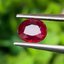 พลอย ทับทิม Ruby sapphire 0.63 กะรัต (Cts) ดิบ Unheated *สีพิเศษ แดงเลือดนก (Pigeon Blood Red)* พร้อมใบเซอร์ พลอยแท้ อัญมณีมงคลประจําวันเกิด เครื่องประดับพลอย
