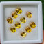 พลอย บุษราคัม yellow sapphire 7.41 กะรัต (Cts.) 10 เม็ด (Pcs.) พลอยแท้ อัญมณีมงคลประจําวันเกิด เครื่องประดับพลอย